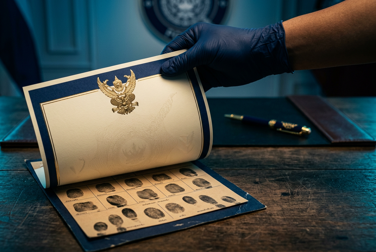Police Clearance Certificate ใบรับรองความประพฤติ