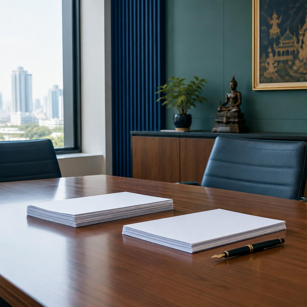 บรรยากาศห้องปรึกษางานกฎหมายและ Notary Public — สำนักงานขอนแก่นและกรุงเทพฯ